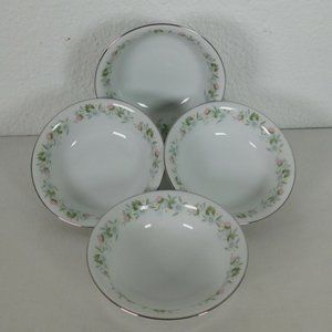 Johann Haviland Forever Spring Set 4 Fruit Berry Sauce Bowls 5" Bavaria Germany